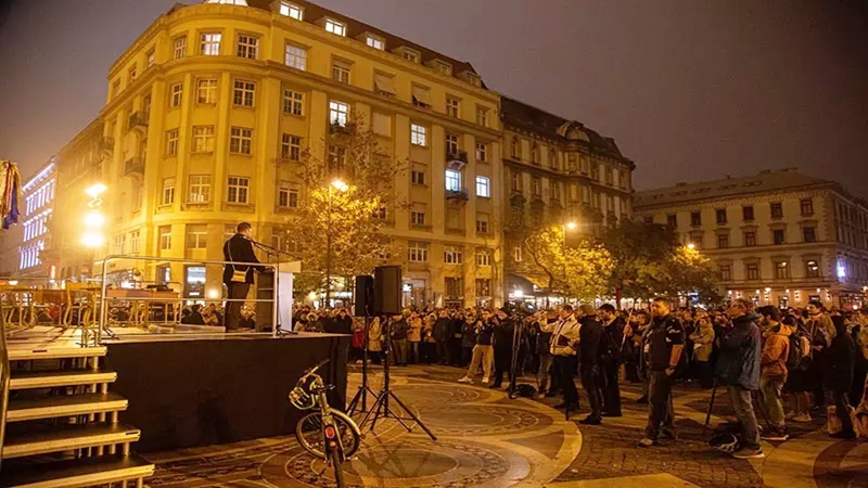 Keresztény tanárok tüntettek Budapesten