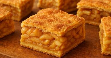 Almás pite sok almával, vékony tésztával