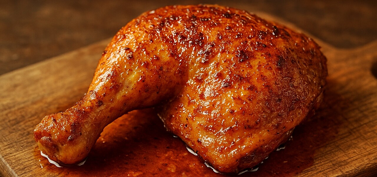 A legfinomabb szaftos sült csirkecomb: szaftos, omlós, kívül ropogós