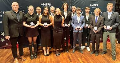 Taroltak a Széchenyi Egyetem hallgatói: tízen vitték haza az Év egyetemi sportolója elismerést