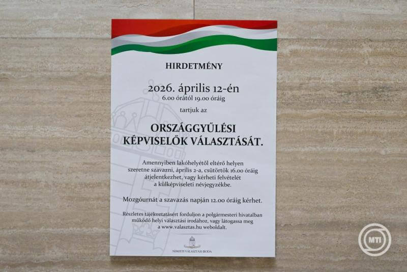Elkészült a 2026-os országgyűlési választás hirdetménye.