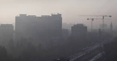 Légszennyezettségi térkép: Veszélyes és egészségtelen a levegő Magyarországon.