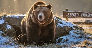 Medveles a Szegedi Vadasparkban: Jön a tavasz vagy marad a tél?