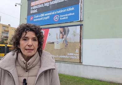 Óriásplakátkampányt indít a DK a határon túliak szavazati jogának elvételéről.