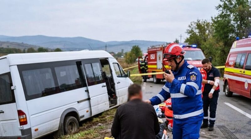 Súlyos balese történt: 11 ember utazott a felborult kisbuszban