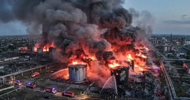 Kigyulladt egy dél-oroszországi olajtároló ukrán dróntámadás következtében