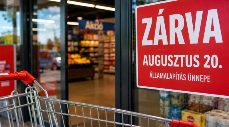 Augusztus 20-i boltzár: így változik a boltok nyitvatartása a négynapos hosszú hétvégén